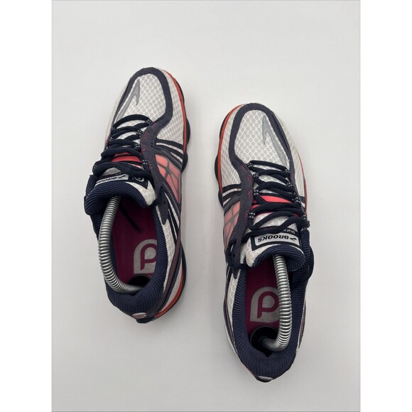(967) Brooks Pure Connect 3 Shoes Womens 9 Sneaker Blue Orange Running Active - Picture 8 of 9
